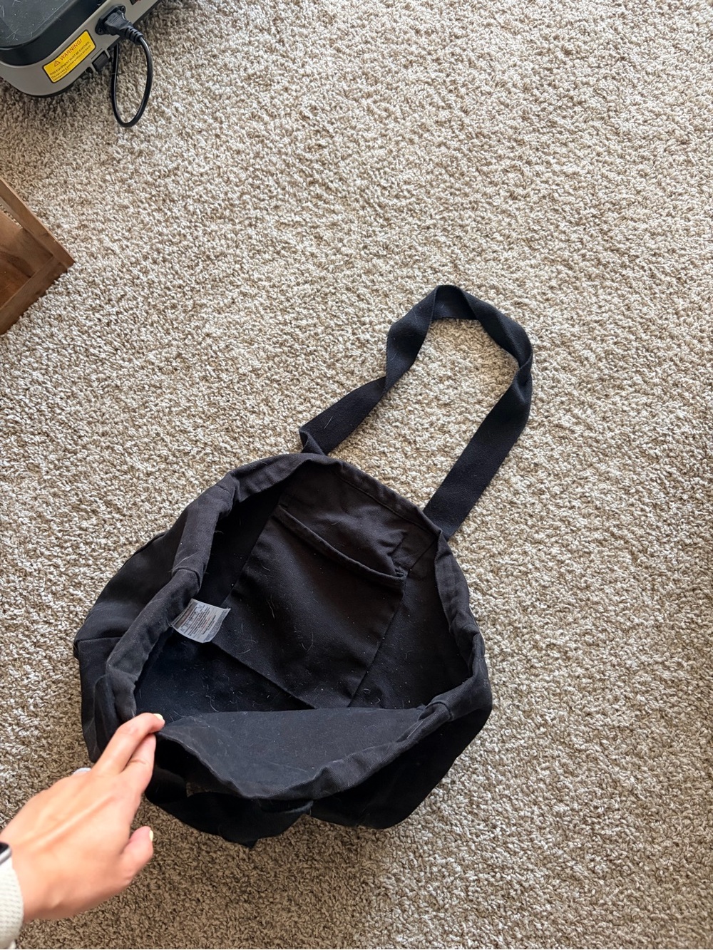 AYBL Black Canvas Tote Bag - Picture 2 of 2